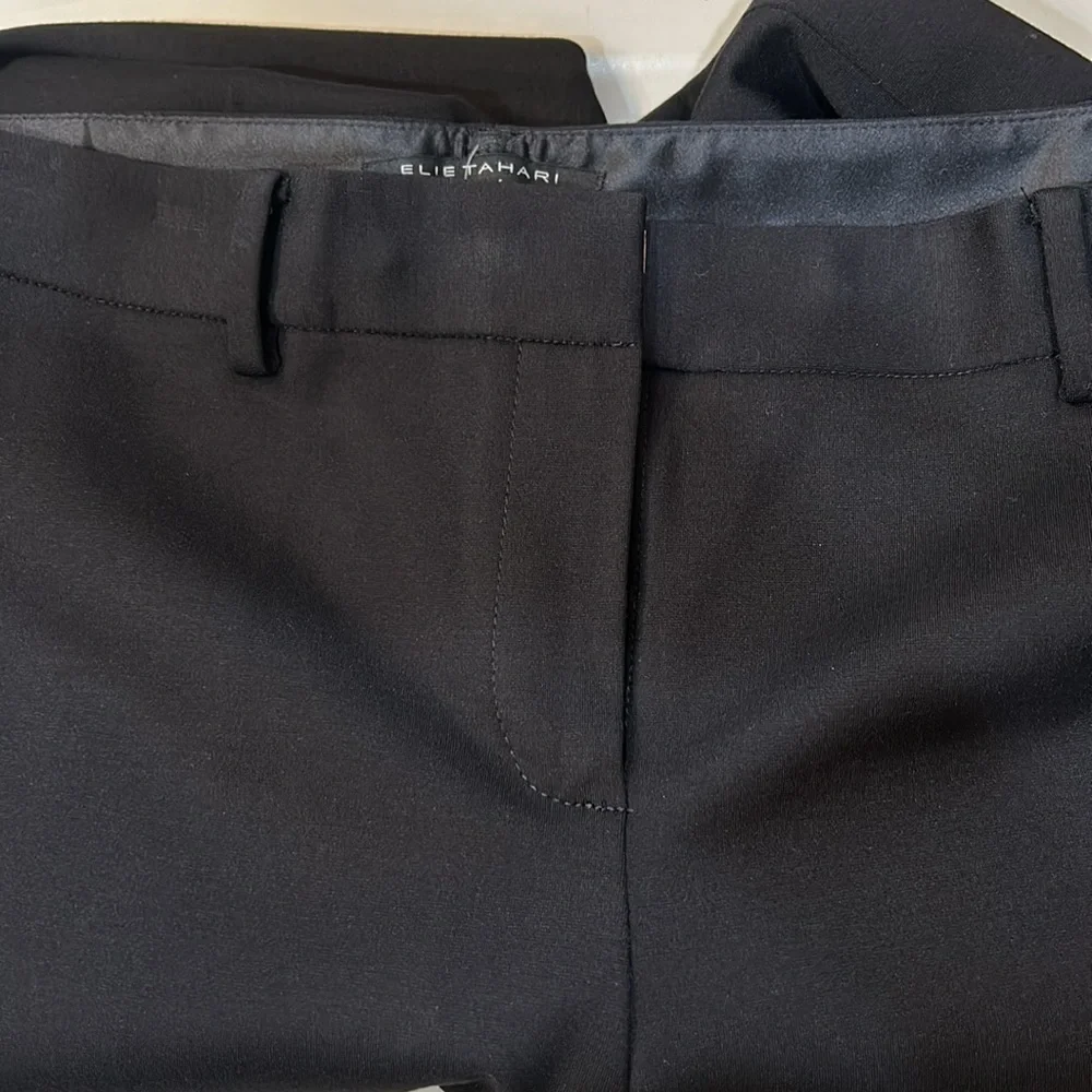 Women’s ELIE TAHARI exclusively for NORDSTROM black straight pant. No flaws 4 - Picture 2 of 9